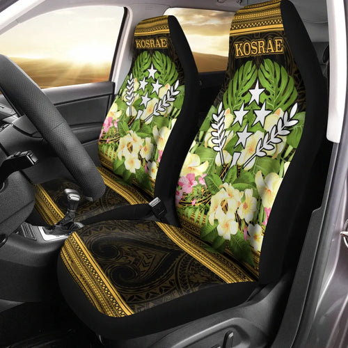 Kosrae Car Seat Cover - Polynesian Gold Patterns Collection