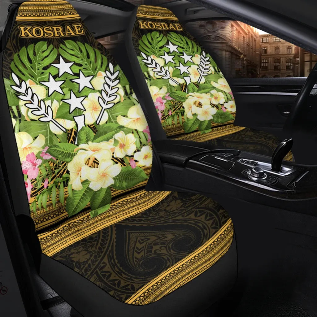 Kosrae Car Seat Cover - Polynesian Gold Patterns Collection