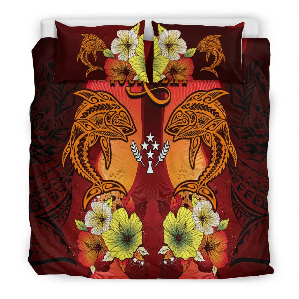 Kosrae Custom Personalised Bedding Sets - Tribal Tuna Fish