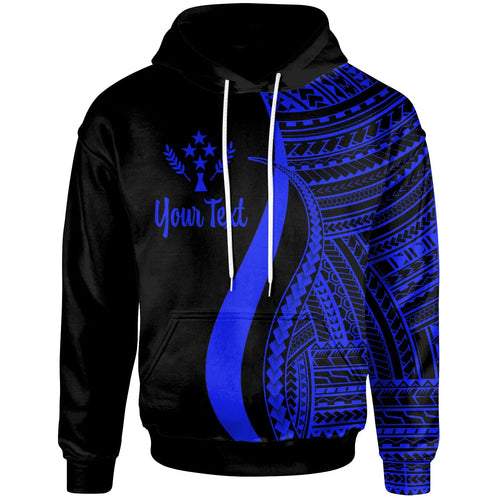 Kosrae Custom Personalised Hoodie Blue - Tentacle Tribal Pattern