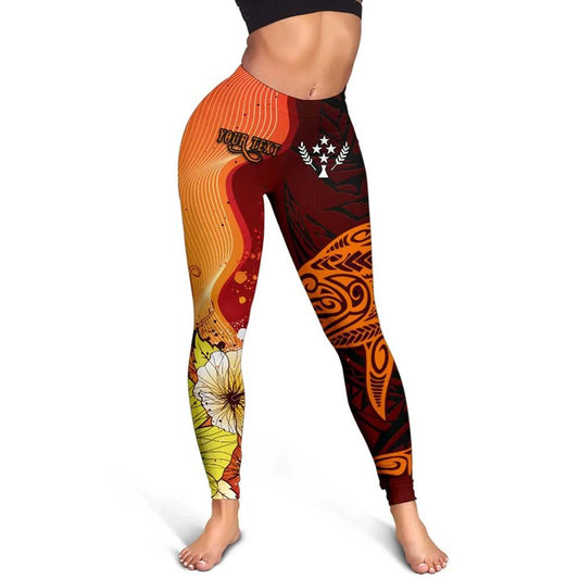 Kosrae Custom Personalised Legging - Tribal Tuna Fish