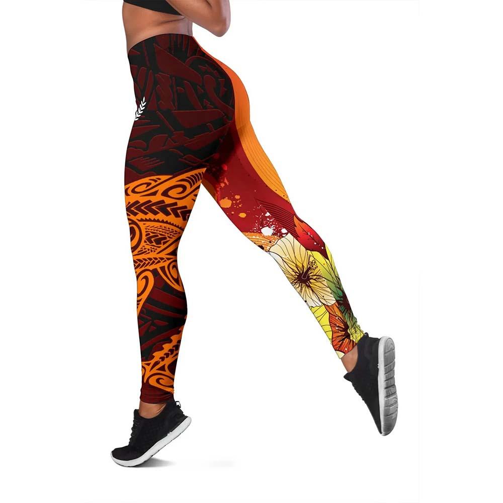 Kosrae Custom Personalised Legging - Tribal Tuna Fish