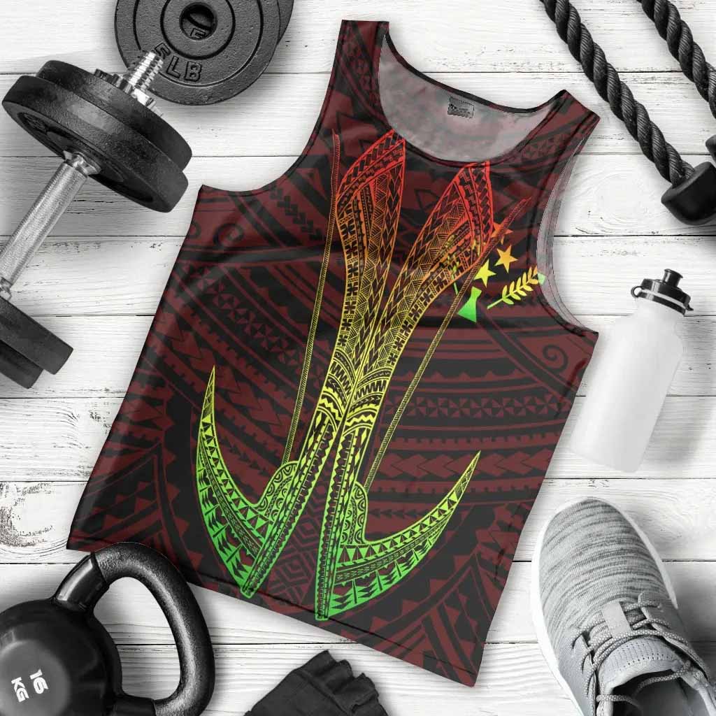 Kosrae Custom Personalised Polynesian Men Tank Top - Fish Hook Ver2