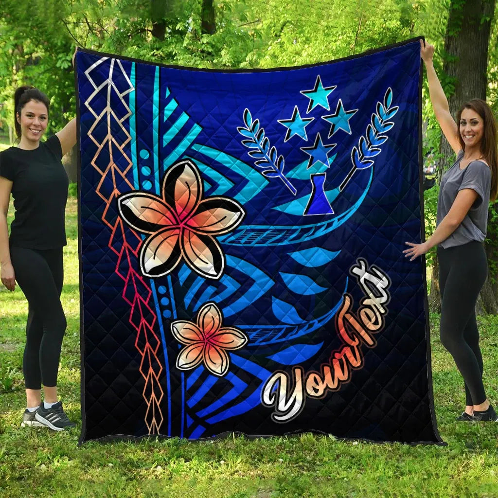 Kosrae Custom Personalised Premium Quilt - Vintage Tribal Mountain