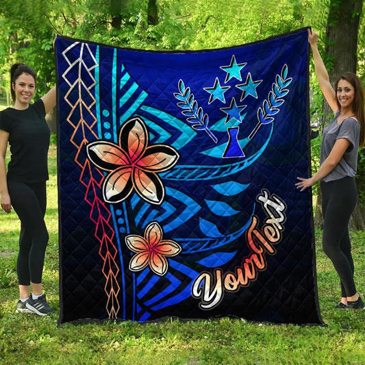 Kosrae Custom Personalised Premium Quilt - Vintage Tribal Mountain