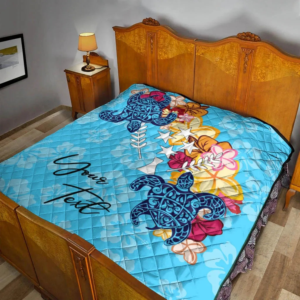 Kosrae Custom Personalised Premium Quilt - Tropical Style
