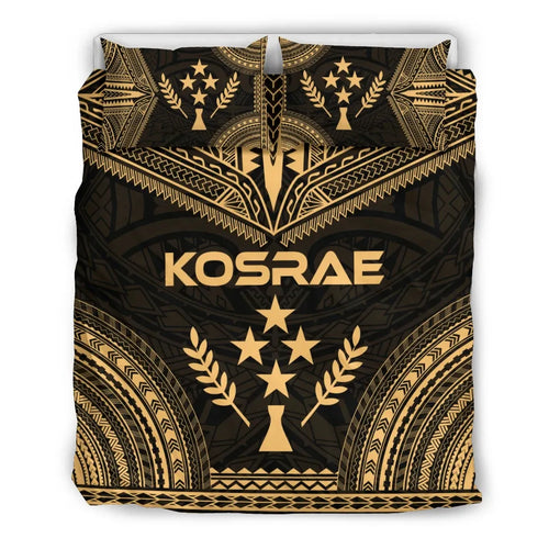 Kosrae Polynesian Chief Duvet Cover Set - Gold Version
