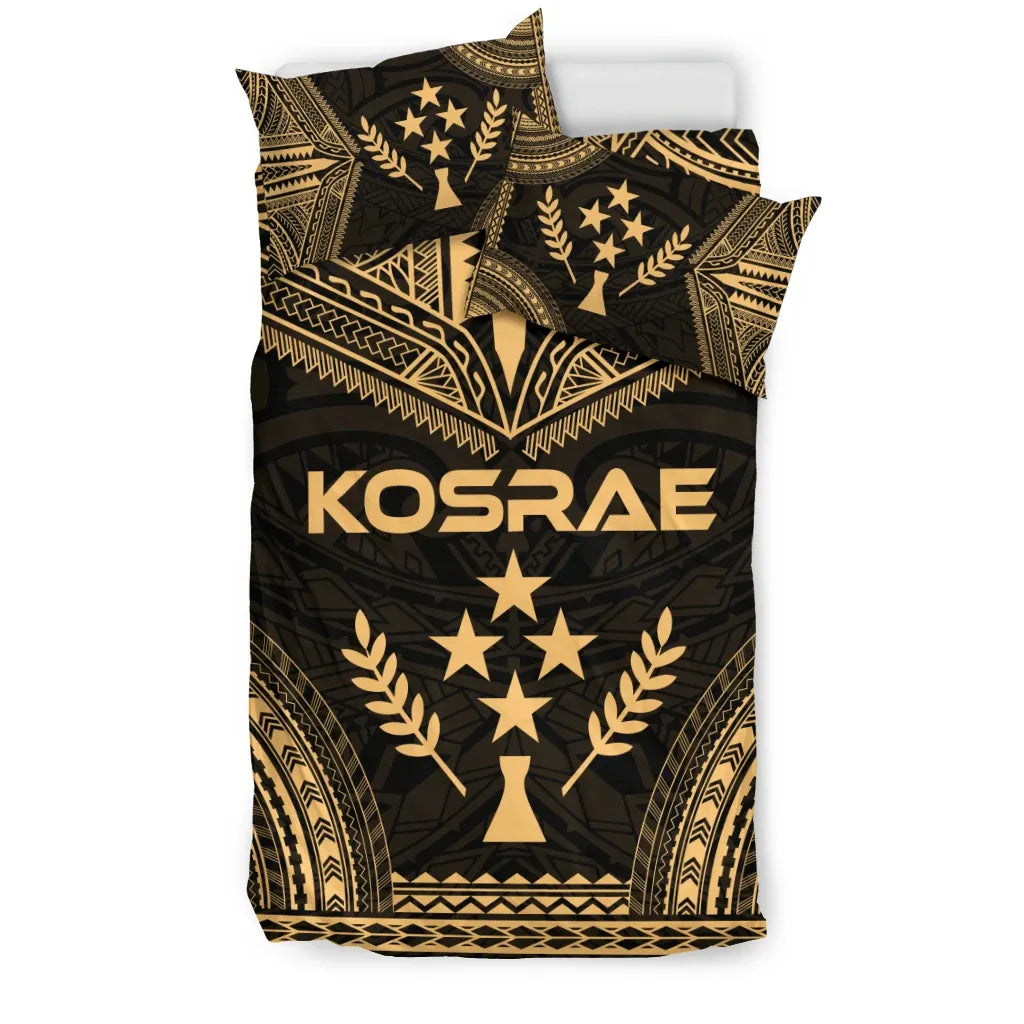 Kosrae Polynesian Chief Duvet Cover Set - Gold Version