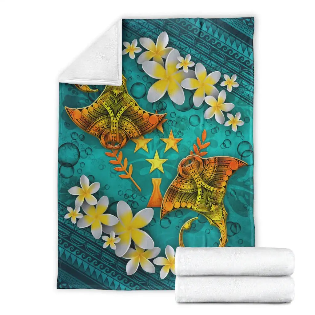 Kosrae Micronesia Blanket - Manta Ray Ocean