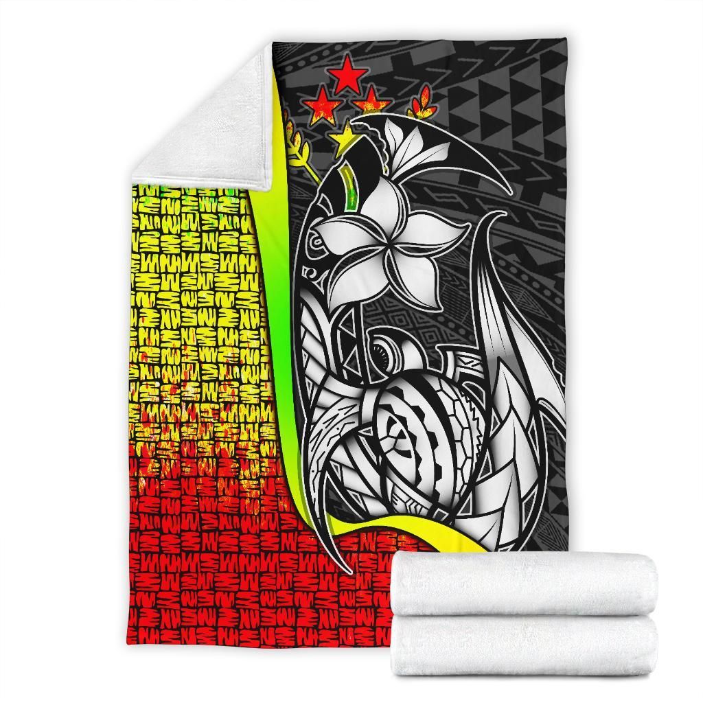 Kosrae Micronesia Premium Blanket Reggae - Turtle With Hook