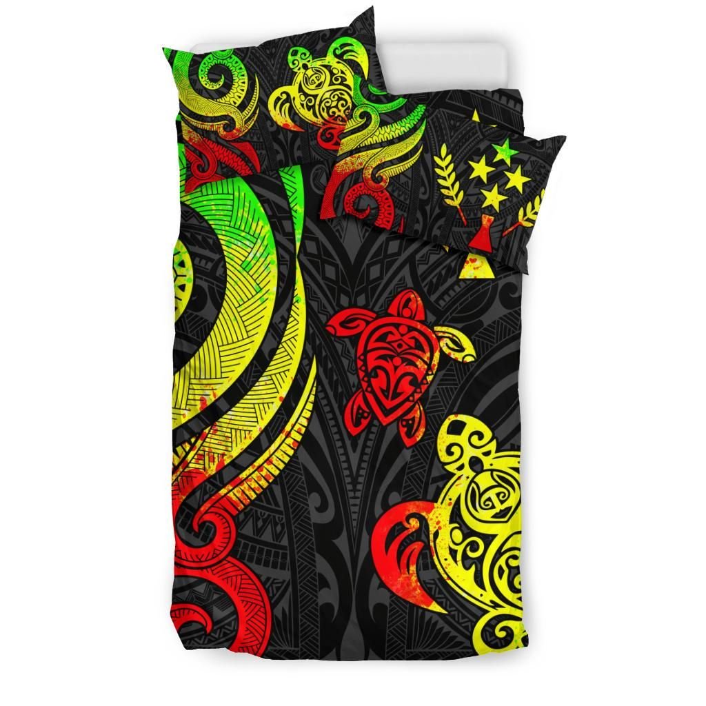Kosrae Micronesian Bedding Set - Reggae Tentacle Turtle