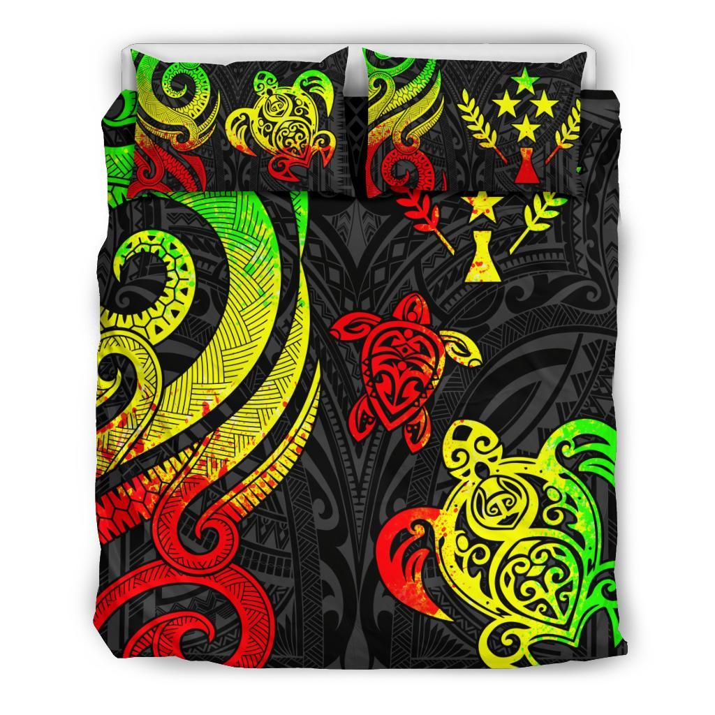 Kosrae Micronesian Bedding Set - Reggae Tentacle Turtle
