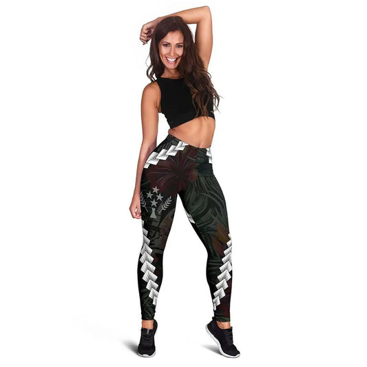 Kosrae Micronesian Women Legging - Chain Polynesian