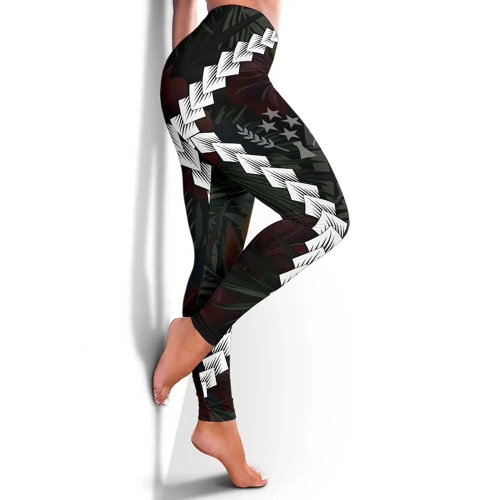 Kosrae Micronesian Women Legging - Chain Polynesian