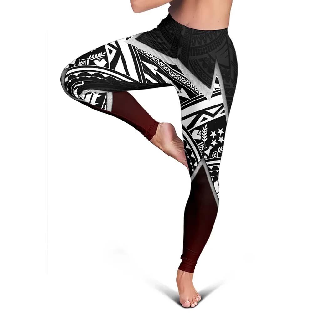 Kosrae Micronesian Women Legging - Lighting Piece
