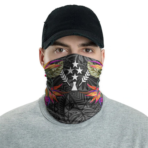Kosrae Neck Gaiter - Hibiscus Polynesian Pattern