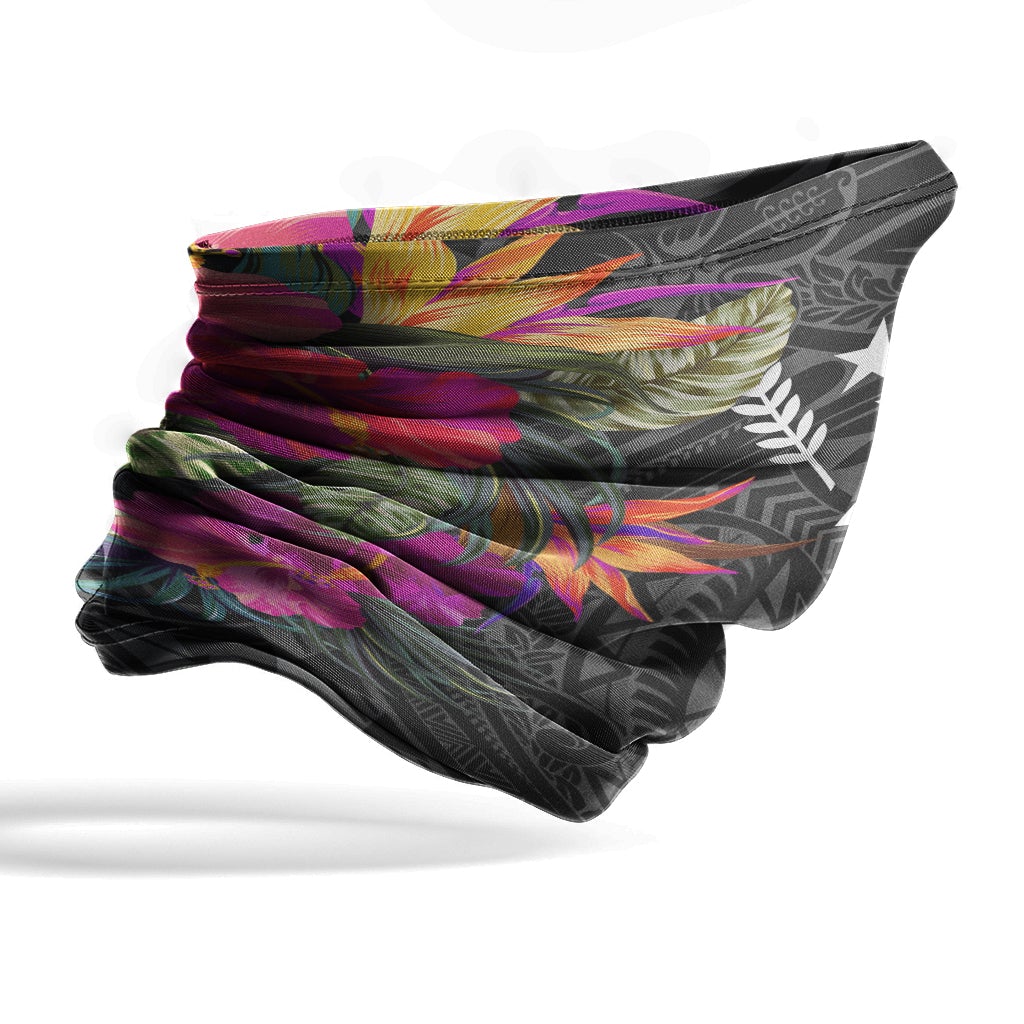 Kosrae Neck Gaiter - Hibiscus Polynesian Pattern