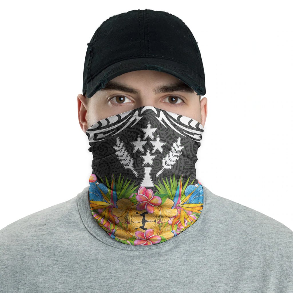 Kosrae Neck Gaiter - Tribal Floral Pattern