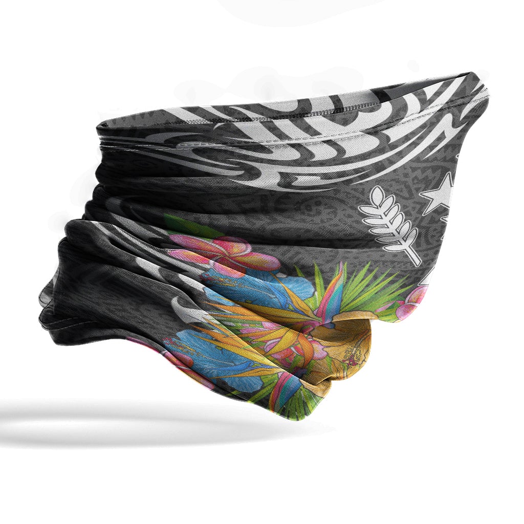 Kosrae Neck Gaiter - Tribal Floral Pattern