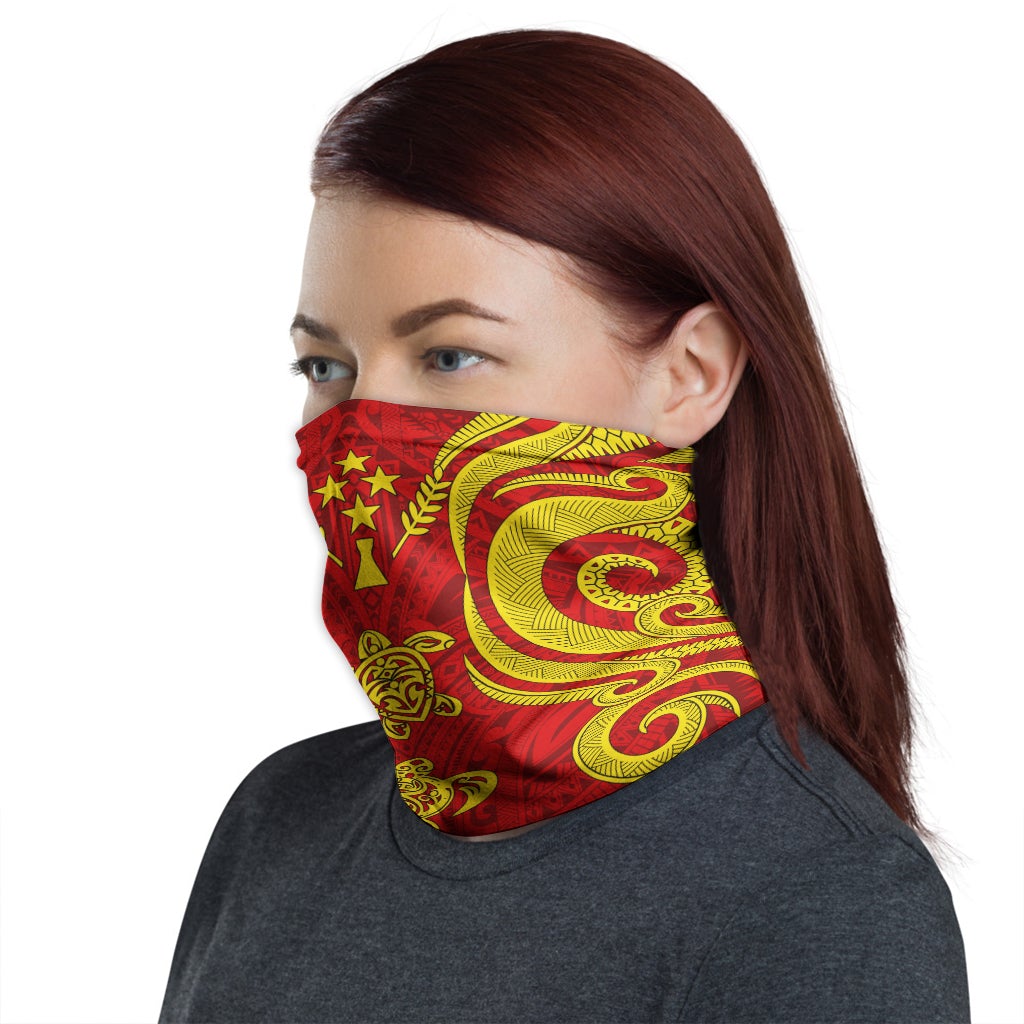Kosrae Neck Gaiter - Turtle Tentacle Gold