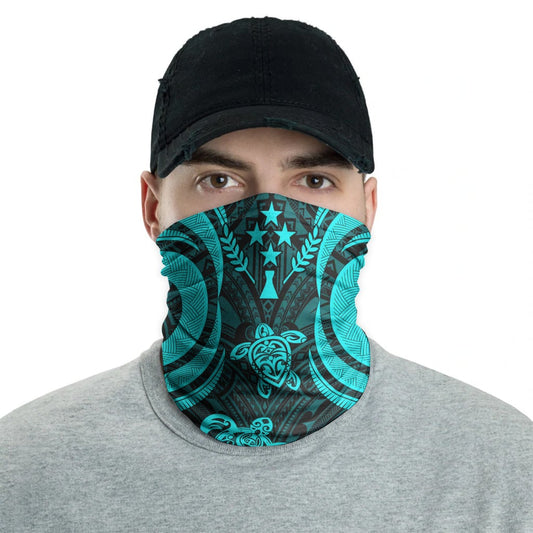 Kosrae Neck Gaiter - Turtle Tentacle Turquoise