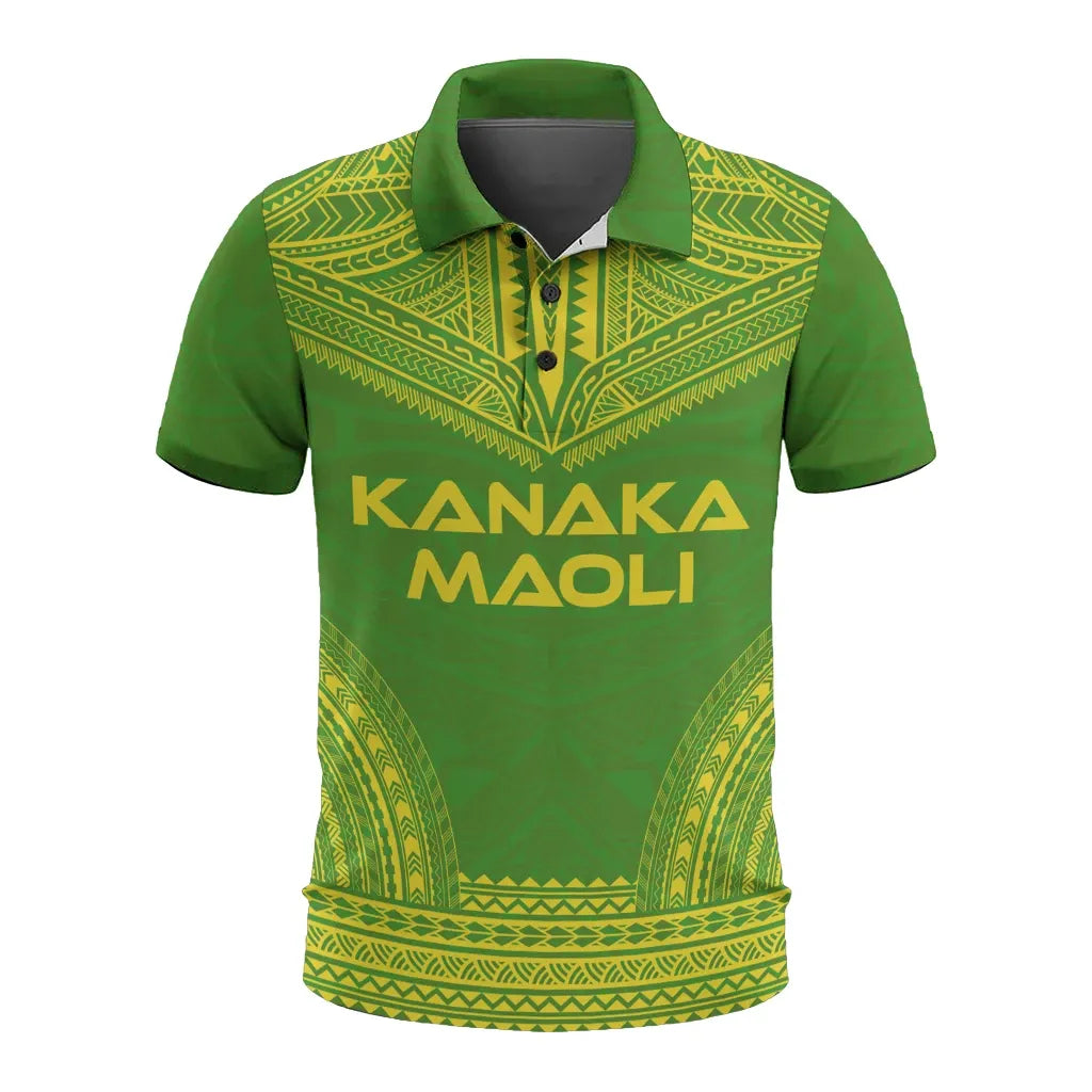 Kosrae Polo Shirt - Kosrae Flag Polynesian Chief Tattoo Flag Version