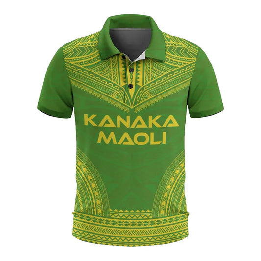 Kosrae Polo Shirt - Kosrae Flag Polynesian Chief Tattoo Flag Version