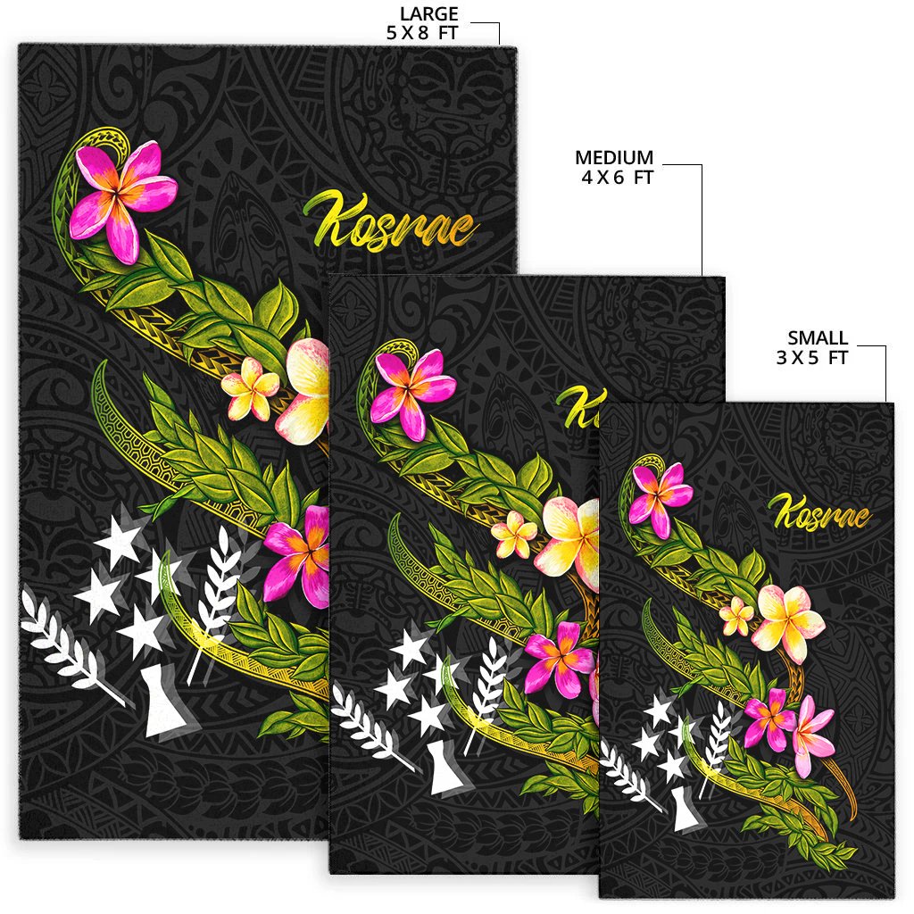 Kosrae Polynesian Area Rug - Plumeria Tribal