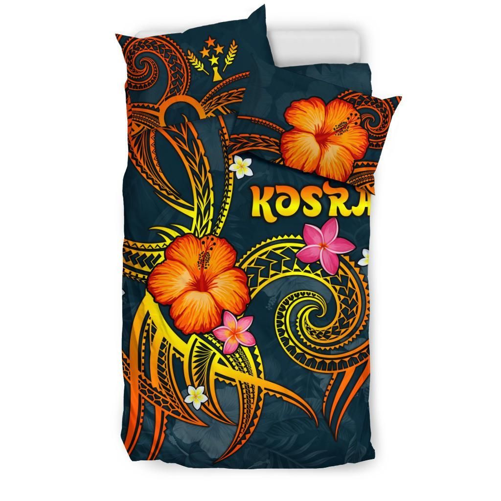 Kosrae Polynesian Bedding Set - Legend Of Kosrae (Blue)