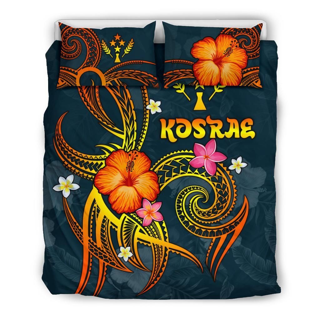 Kosrae Polynesian Bedding Set - Legend Of Kosrae (Blue)