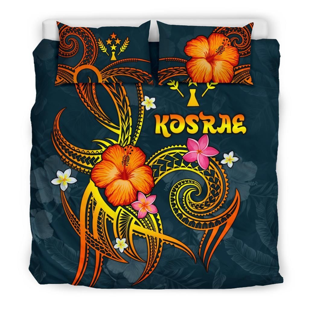 Kosrae Polynesian Bedding Set - Legend Of Kosrae (Blue)