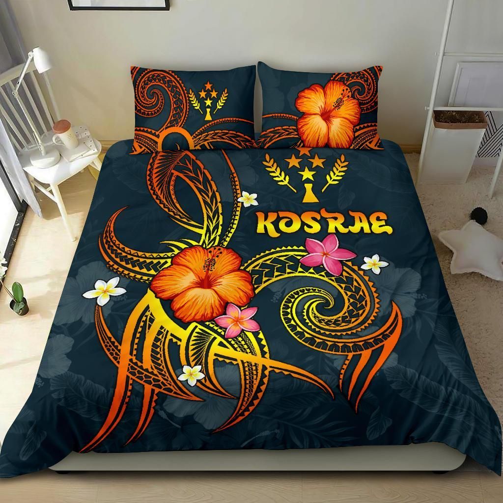 Kosrae Polynesian Bedding Set - Legend Of Kosrae (Blue)