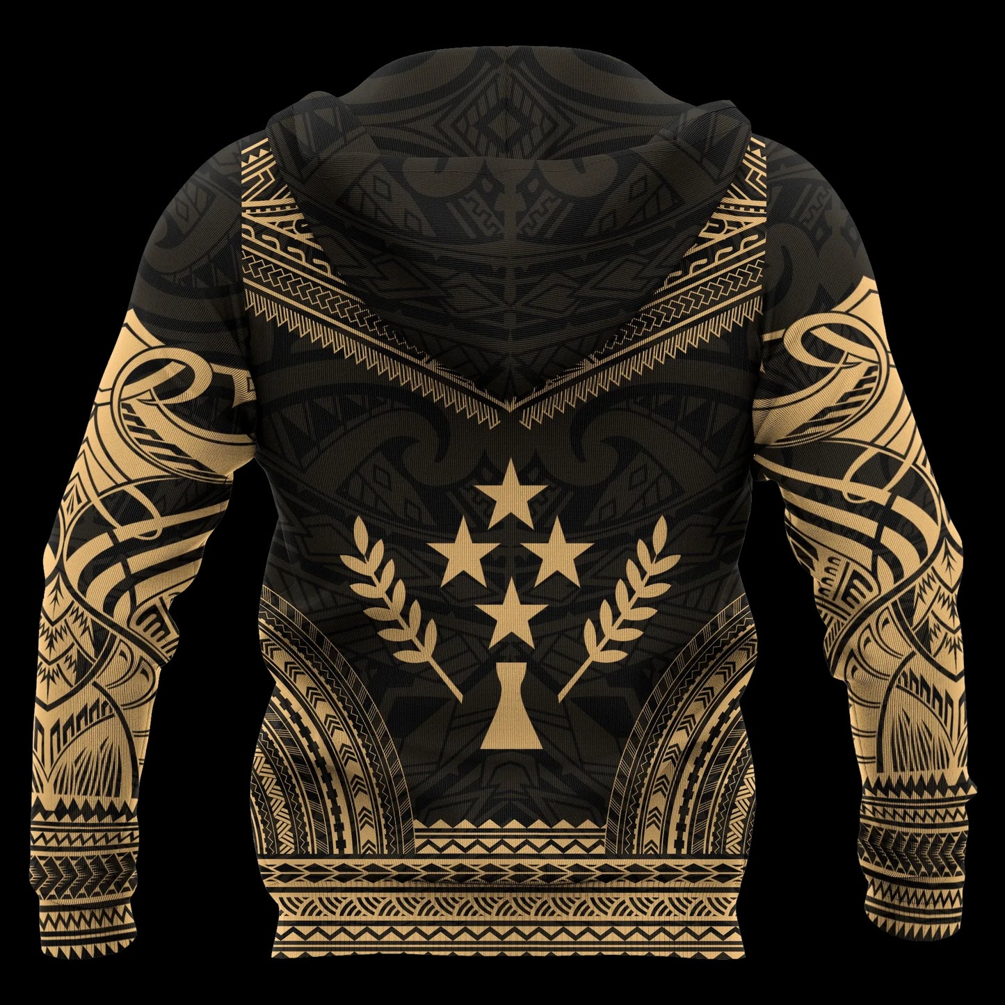 Kosrae Polynesian Chief Hoodie - Gold Version