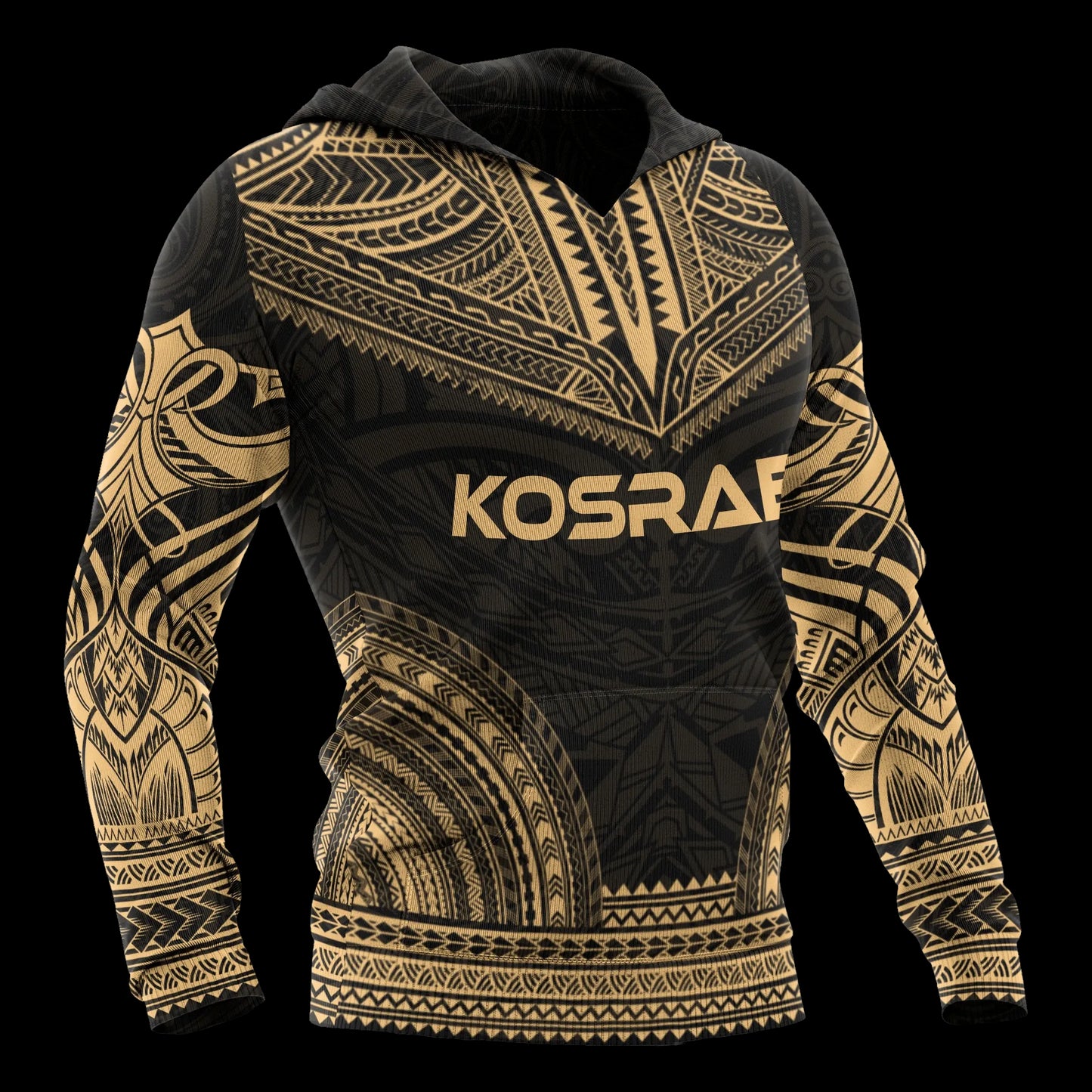 Kosrae Polynesian Chief Hoodie - Gold Version