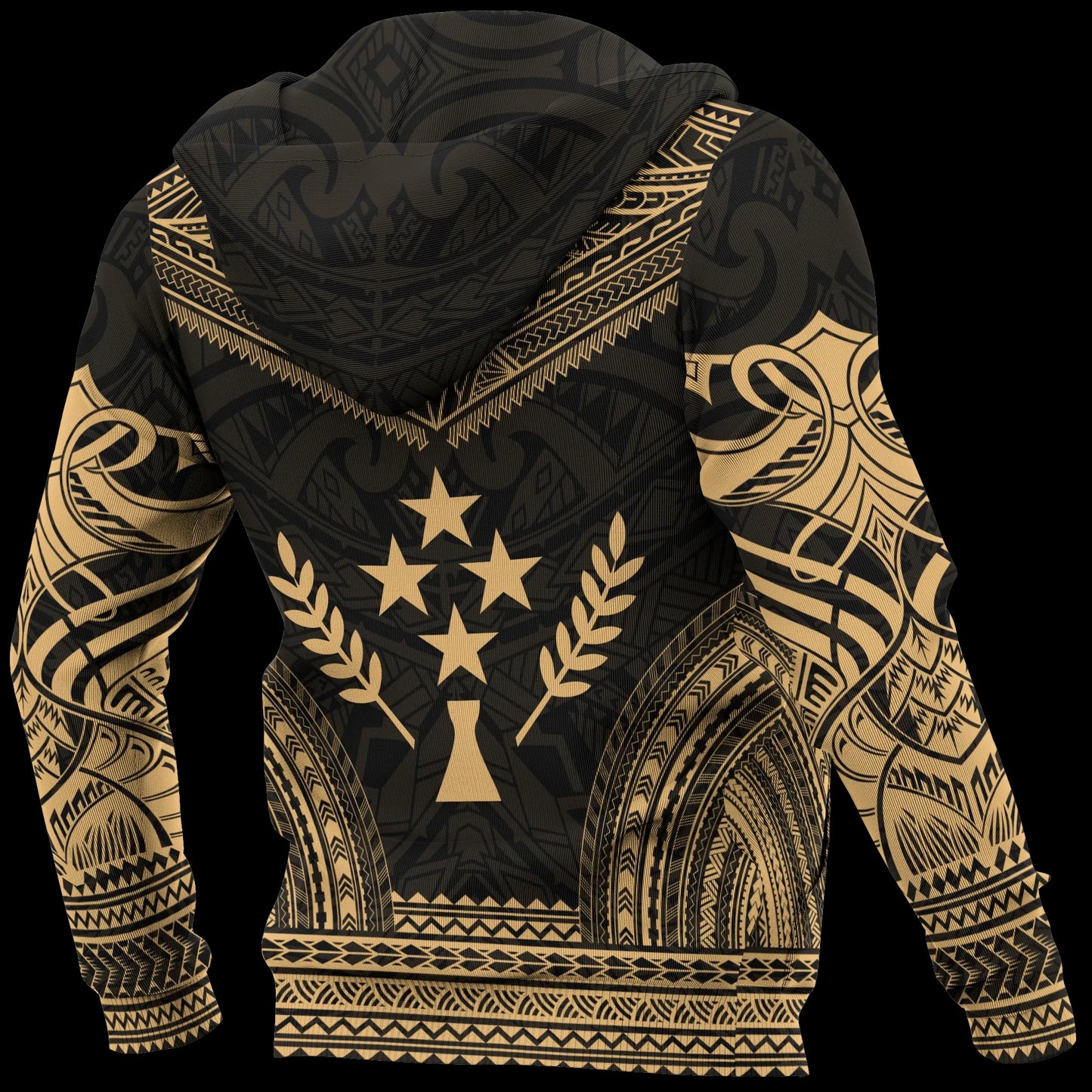 Kosrae Polynesian Chief Hoodie - Gold Version