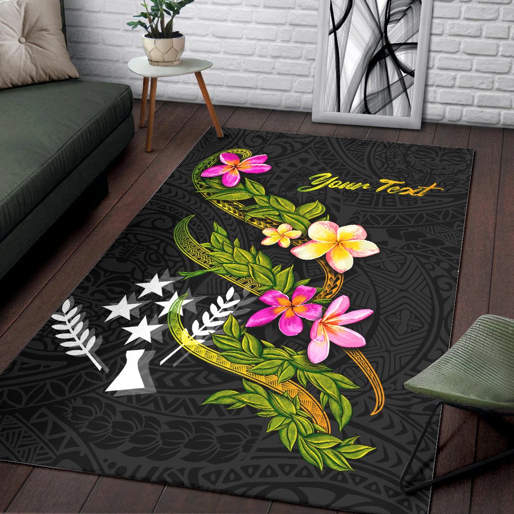 Kosrae Polynesian Custom Personalised Area Rug - Plumeria Tribal