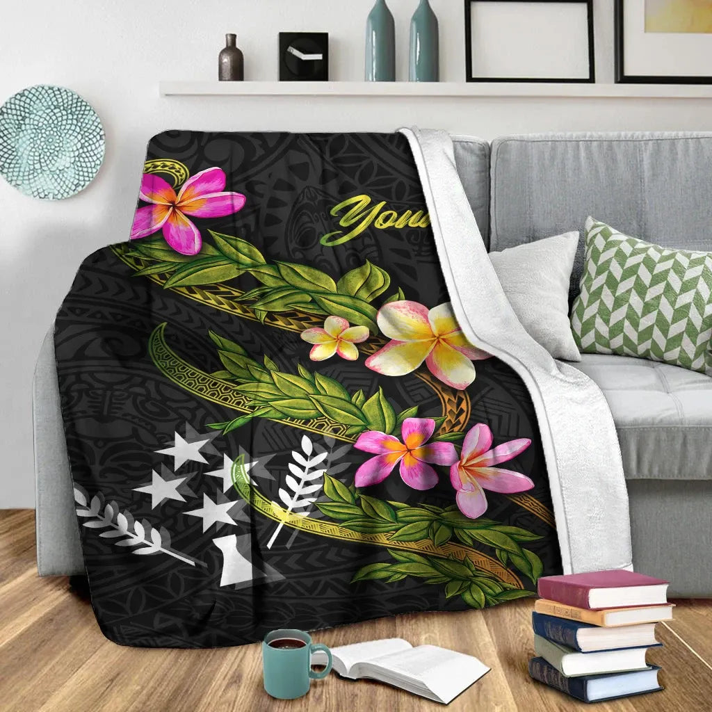 Kosrae Polynesian Custom Personalised Blanket - Plumeria Tribal