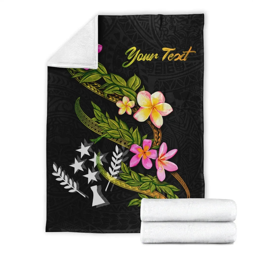 Kosrae Polynesian Custom Personalised Blanket - Plumeria Tribal