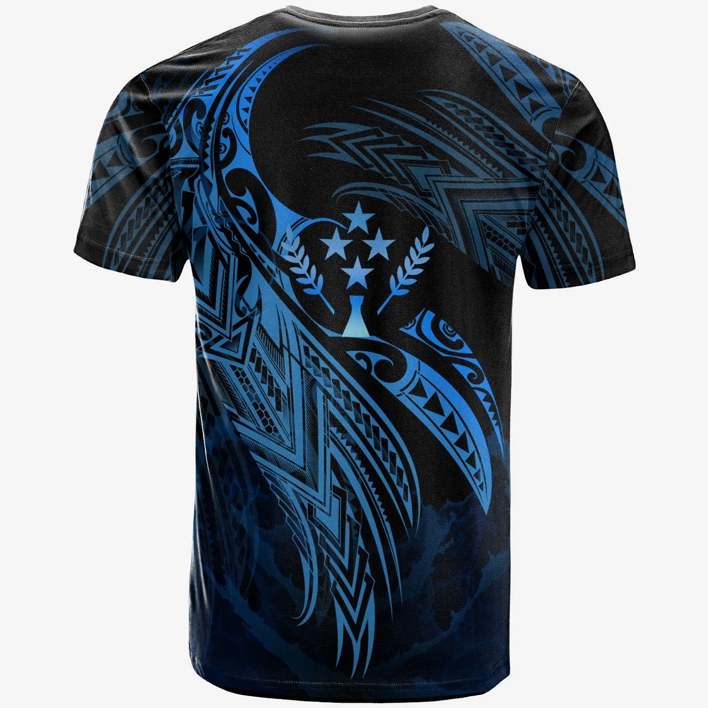 Kosrae Polynesian Custom Personalised T-Shirt - Legend Blue Version
