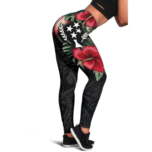 Kosrae Polynesian Legging - Hibiscus Coat of Arms