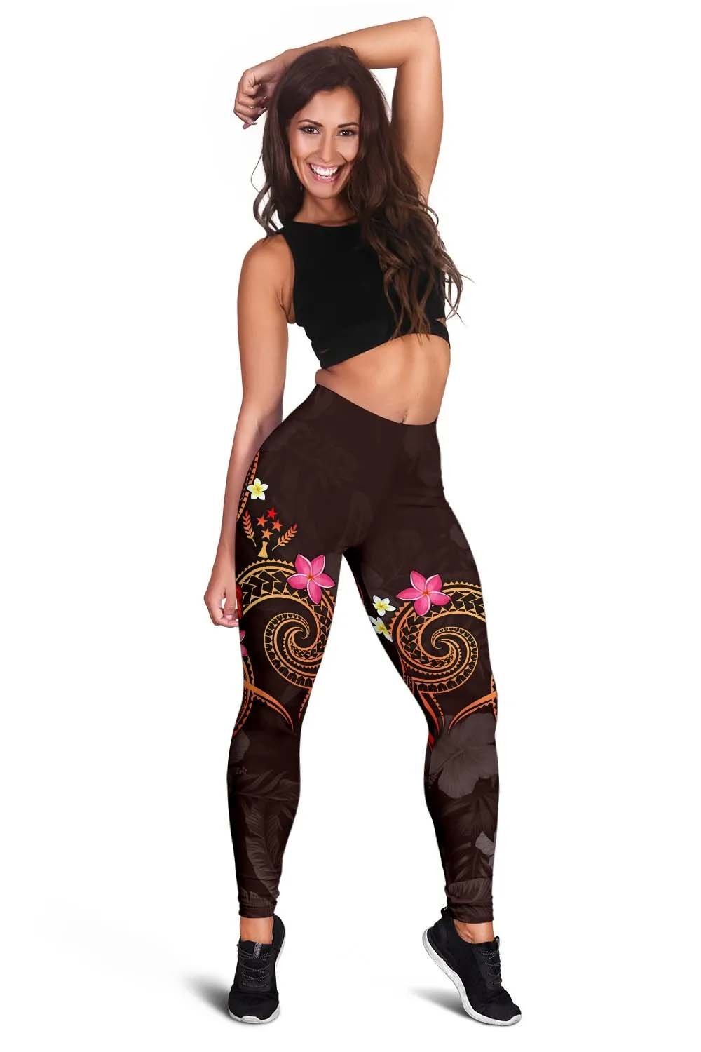 Kosrae Polynesian Legging - Legend of Kosrae (Red)