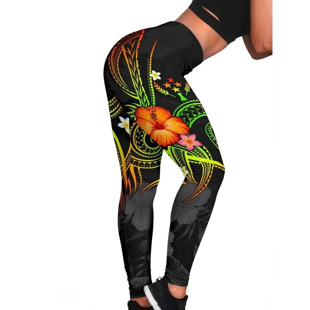 Kosrae Polynesian Legging - Legend of Kosrae (Reggae)