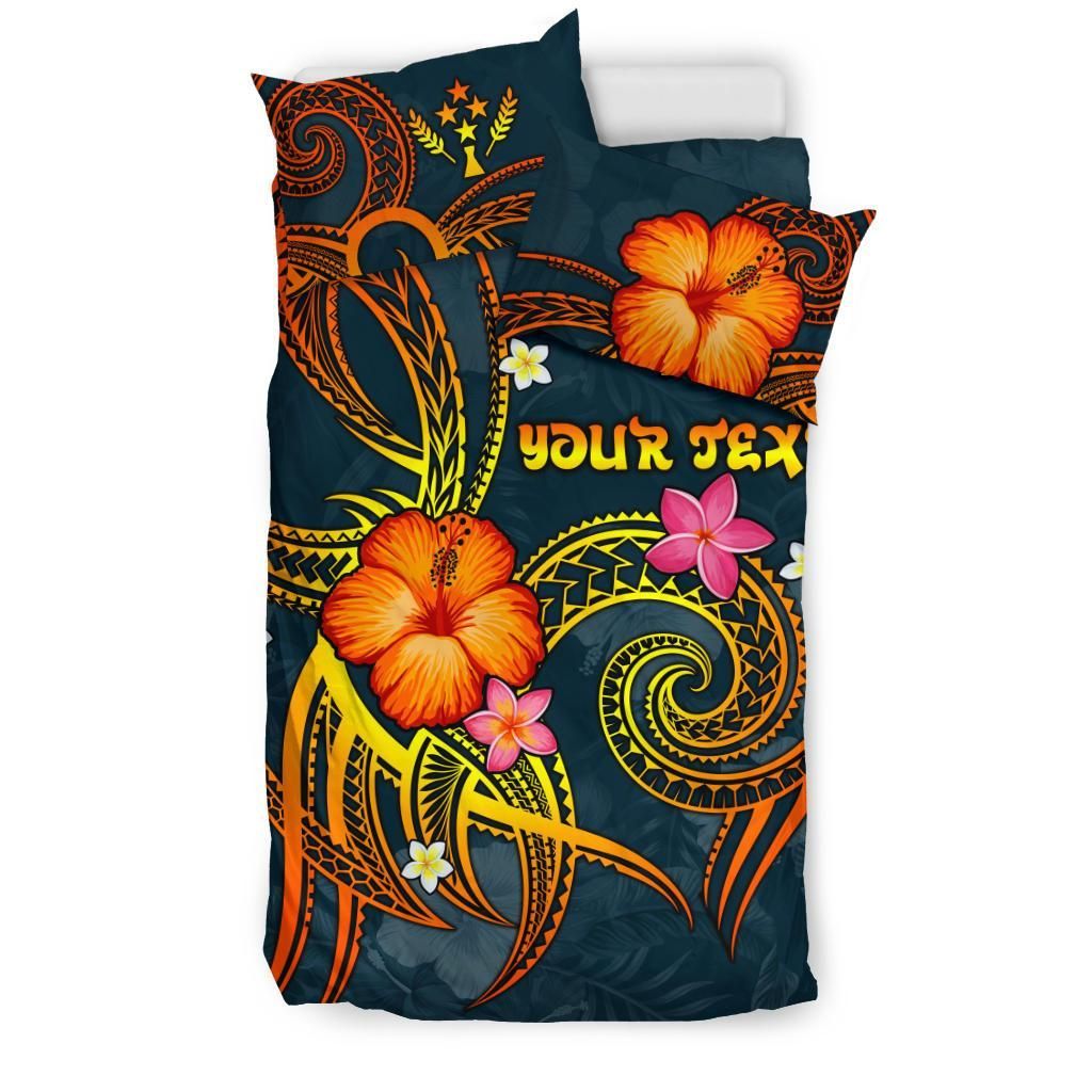 Kosrae Polynesian Personalised Bedding Set - Legend Of Kosrae (Blue)