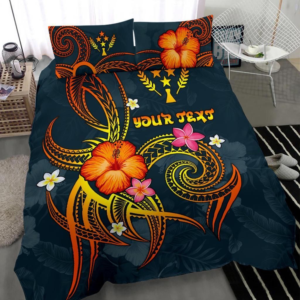 Kosrae Polynesian Personalised Bedding Set - Legend Of Kosrae (Blue)