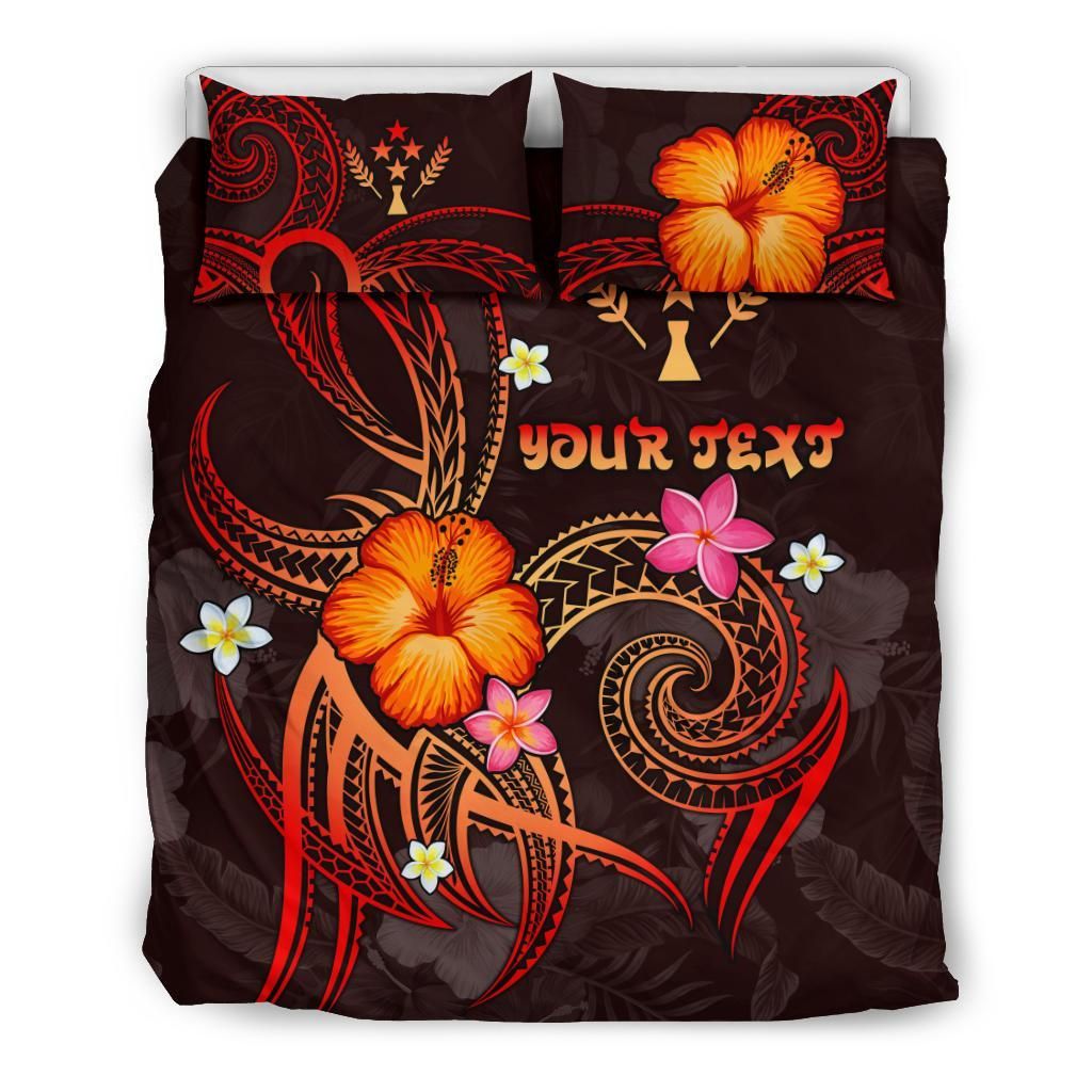 Kosrae Polynesian Personalised Bedding Set - Legend Of Kosrae (Red)