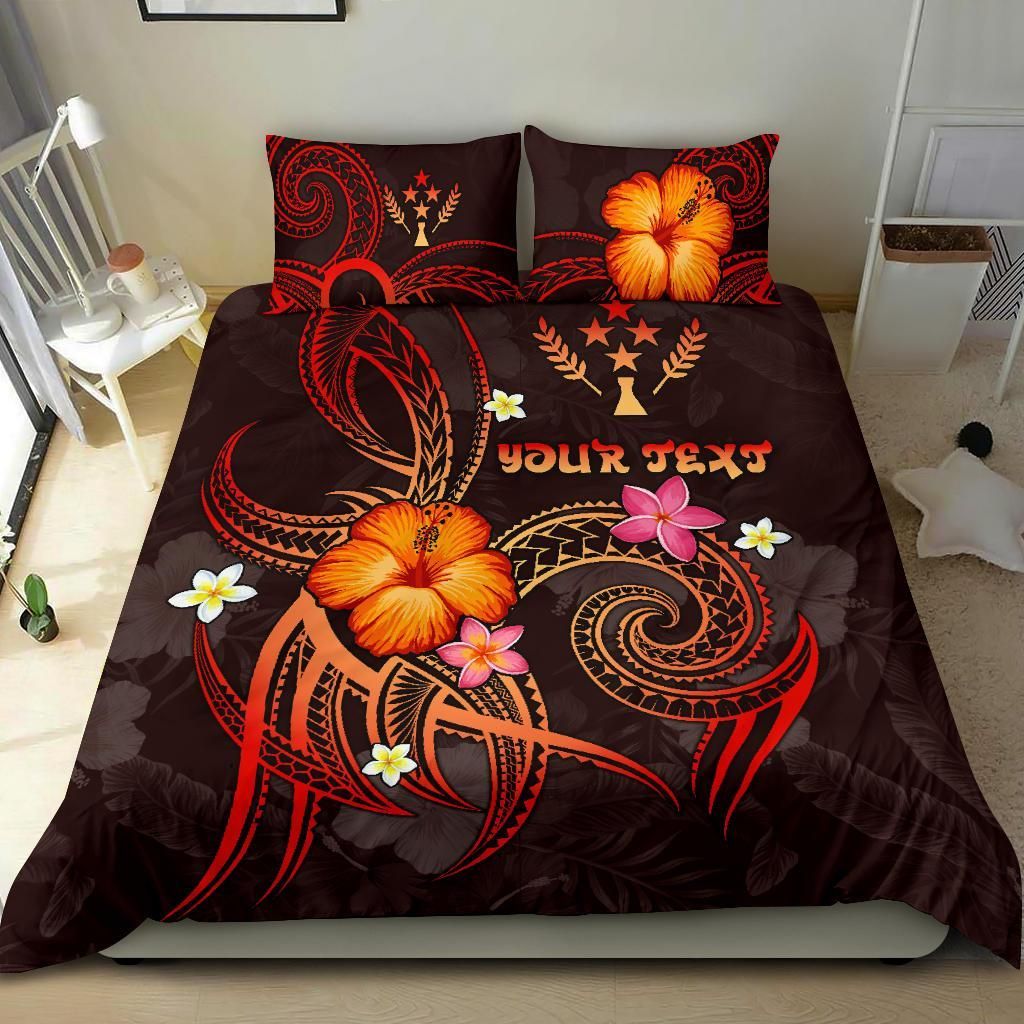 Kosrae Polynesian Personalised Bedding Set - Legend Of Kosrae (Red)