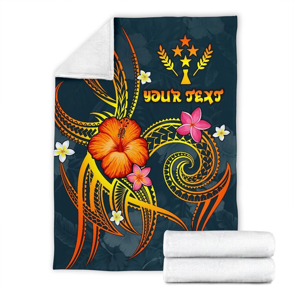 Kosrae Polynesian Personalised Premium Blanket - Legend of Kosrae (Blue)