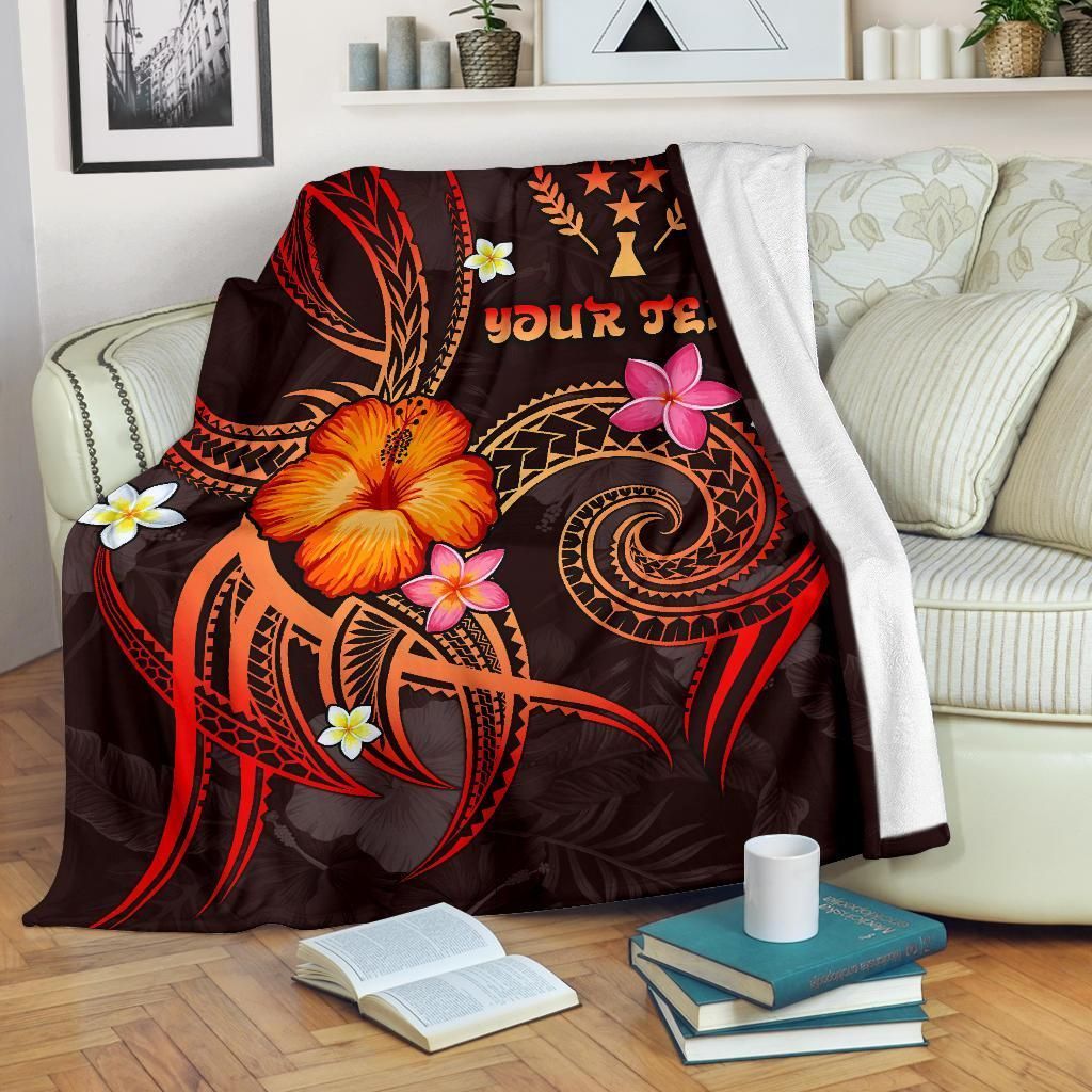 Kosrae Polynesian Personalised Premium Blanket - Legend of Kosrae (Red)