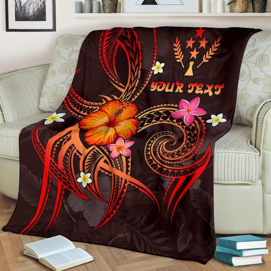 Kosrae Polynesian Personalised Premium Blanket - Legend of Kosrae (Red)