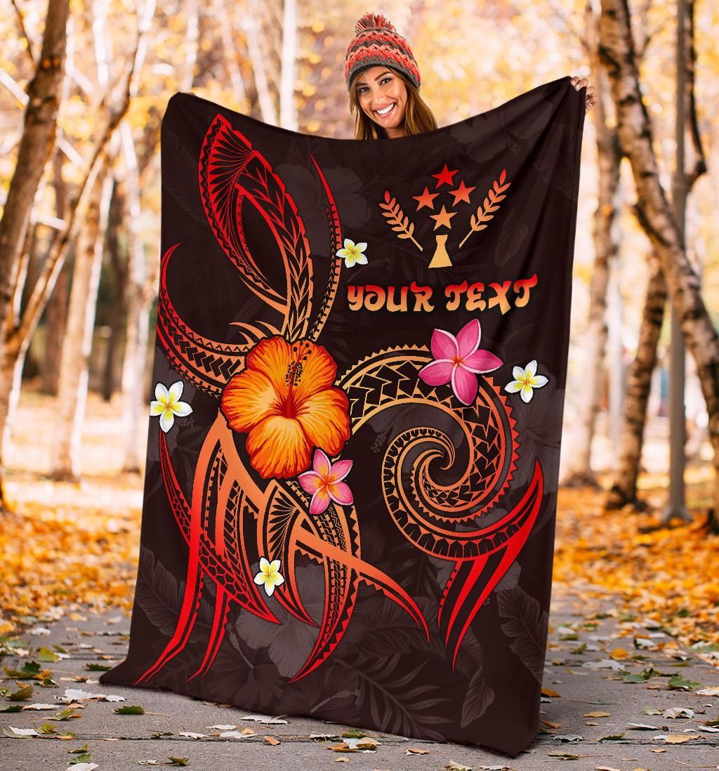 Kosrae Polynesian Personalised Premium Blanket - Legend of Kosrae (Red)